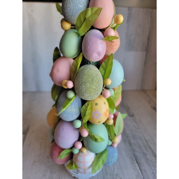 Topiary unique Easter tree egg table top spring home decor figure - Picture 8 of 10